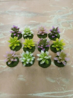 12 based Colorful Jungle Flowers wargaming scenery terrain railroad 1" Dollhouse - Image 1 of 4