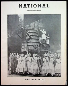 Teatro Nacional Washington DC 1947 Programa de Souvenirs The Red Mill Paula Stone - Imagen 1 de 4