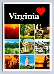 Virginia Highlights VA 131 Postcard Unposted  - Picture 1 of 2