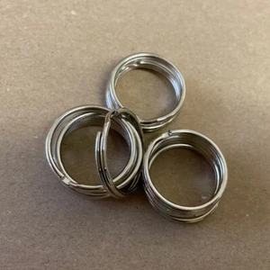 25 mm Silber Metall Spaltringe Schlüsselring Creolen Sprungschlüssel Schlüssel Spaltring - Bild 1 von 5