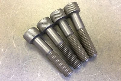 LOT OF 4 NICE USED ORIGINAL GENUINE PORSCHE 911 CV AXLE BOLTS M10X48 PSW LOGO - Image 1 of 3