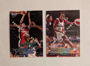 Fleer Ultra CYNTHIA COOPER / SHERYL SWOOPES Promo Samples WNBA - Picture 1 of 2