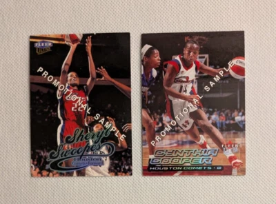 Fleer Ultra CYNTHIA COOPER / SHERYL SWOOPES Promo Samples WNBA - Image 1 of 2