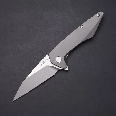 Koenig Knives Mini Goblin Gen 2 - Silver Hardware / M390 Blade - Image 1 of 4