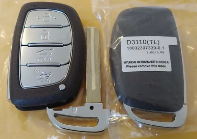 Controle remoto de proximidade inteligente Hyundai Tucson fabricante de equipamento original 4B 95440-D3110 TQ8-FOB-4F11 2018-19 - Imagem 1 de 2