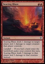1x Searing Blaze Worldwake MtG Magic Red Common 1 x1 Card Cards