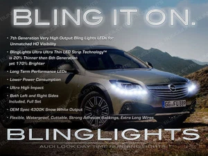 2008-2015 Opel Vauxhall Insignia LED DRL Head Light Strips Day Time Running Lamp - Picture 1 of 10