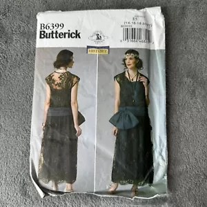 Butterick Pattern 6399 Sz 14-22 Flapper Dress Titanic Era Costume Cosplay - Picture 1 of 7