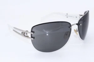 NEW BLUMARINE BM 95822 054 SILVER WHITE AUTHENTIC FRAMES SUNGLASSES 68-16 - Picture 1 of 4