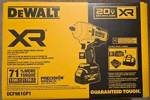 DEWALT DCF961GP1 20V Max Cordless 1/2 in. High Torque Impact 5ah Batt & Charger - Picture 1 of 3