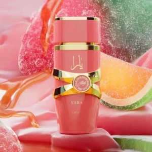 Lattafa Yara Candy Eau De Parfum EDP Spray for Women 3.4 Oz / 100 Ml NEW in Box - Picture 1 of 7