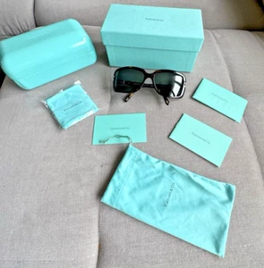 Tiffany & Co. TF 4025 Tortoise & Swarovski Crystal Sunglasses Frames Made Italy - Picture 1 of 24