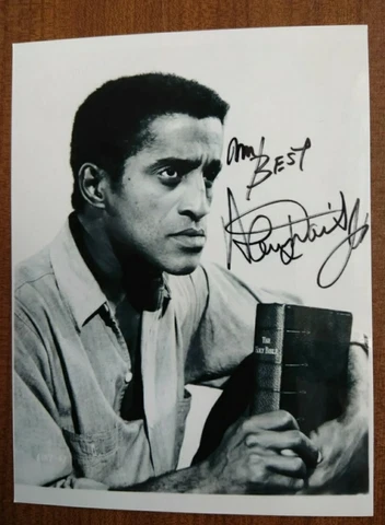 SAMMY DAVIS JR PRE-SIGNED AUTOGRAPH FAN PHOTO SINGER, DANCER & ACTOR FREE POST Cover