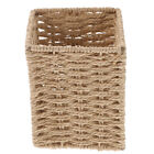  Woven Storage Box Paper Rope Office Tabletop Pen Holder Bins with Lids