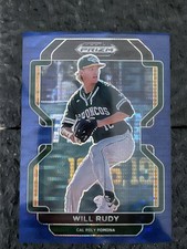 2022 Panini Prizm Draft Picks # 9/9 Will Rudy Navy Blue Pulsar