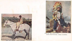 H36/ Native American Indian Postcard c1910 Sioux Papoose Lucy-Her-Knows 8 - Picture 1 of 4