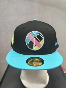 NWS Washington Wizards New Era 59fifty Black Vice 7 3/4 NBA75 - Bild 1 von 10