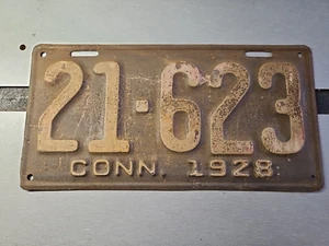 1928 Connecticut License Plate #21-623 (Lot 1063) - Picture 1 of 4