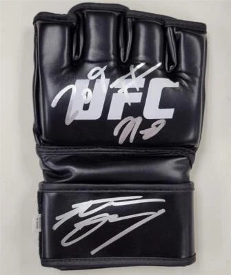 Nate & Nick Diaz signed "209#" UFC Glove MMA Autograph (B) ~ Beckett BAS - Image 1 of 3
