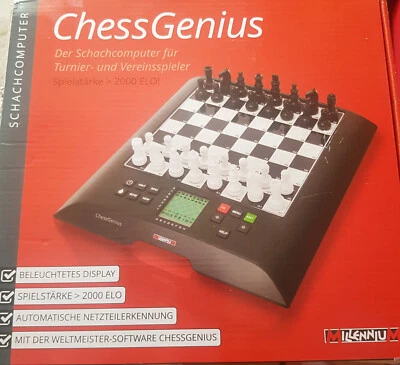 Schach Computer,Millenium,Chess Genius,gebraucht,schwarz-weiss - Bild 1 von 3