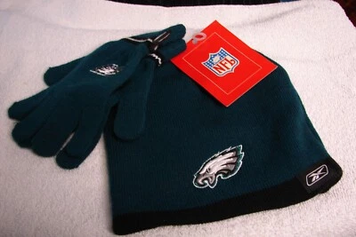 NFL Football Philadelphia Eagles Hat & Gloves Combo Youth one size fits most  Foto 1 de 3