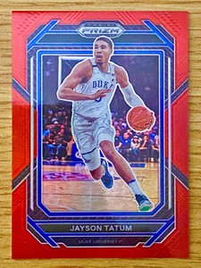 2023 PANINI PRIZM DRAFT PICKS JAYSON TATUM RED PRIZM #51 43/299