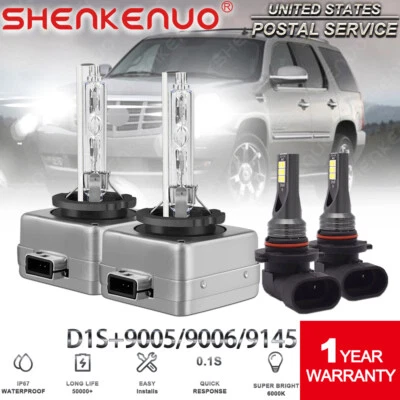 Para Cadillac Escalade EXT 2007-2013 LED HID Faros Bombillas Alto y Bajo + Luz Antiniebla Foto 1 de 4