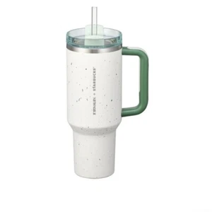 Stanley X Starbucks Korea Limited Edition Green Pebble Tumbler 40oz Flowstate - Picture 1 of 2