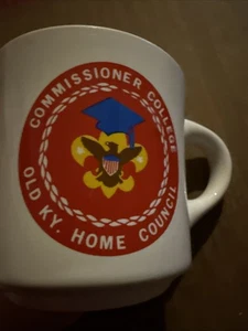 BSA Commissioner College Mug/Cup Old KY. Home Council USA Made Boy Scouting Mug - Picture 1 of 6