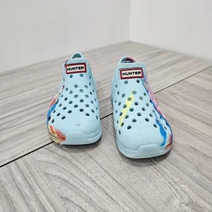 Hunter Wasserschuh Slipper blau Marmor Kleinkind kleines Kind KEIN BOOTIE UK 8 US 9 - Bild 1 von 11