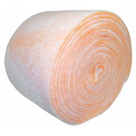 24 In X 90 Ft X 1 In Polyester Air Filter Roll, Merv 8, Orange/White (Formerly - Image 1 of 1