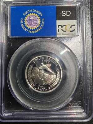 2006 S Silver South Dakota Proof PCGS PR70DCAM (Flag Label) - Image 1 of 4