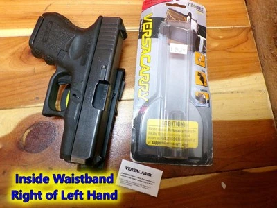 VERSACARRY IWB Holster for .40 GLOCK 23 KAHR T40 RUGER SR40 SIG SAUER P229 3.5" - Image 1 of 4