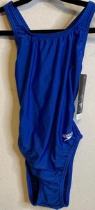 Speedo Girl Standard Swimsuit One Piece ProLT Team Blue Sz 26 Youth Racerback - Picture 1 of 5