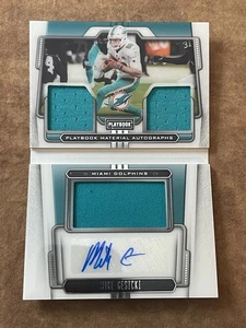2020 Panini Playbook Material Autographs /49 MIKE GESICKI Auto Patch #PMA-MGE - Picture 1 of 6