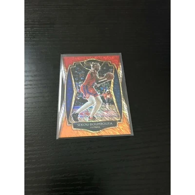 20-21 Select Sekou Doumbouya Premier Red White Orange Shimmer Prizm! - Image 1 of 2