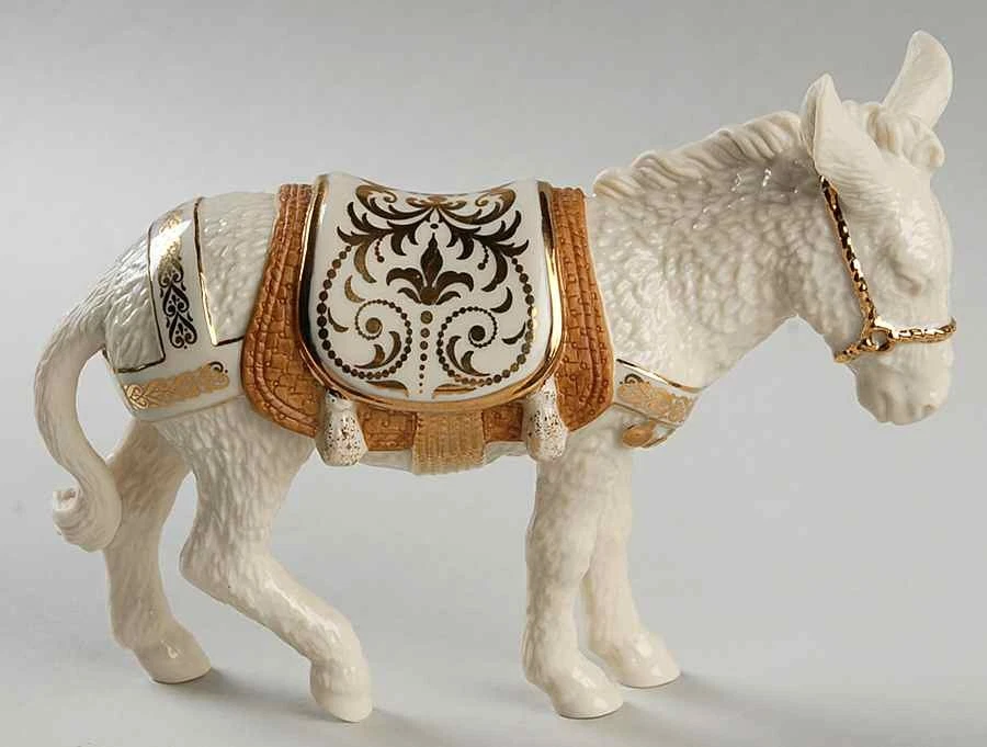 Lenox First Blessing-Nativity Donkey-Standing-Gold - Boxed 3803905 - Image 1 of 1