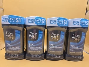 Dove Men+Care Antiperspirant Deodorant Stick, Clean Comfort, 2.7 Ounce 8-Pack - Picture 1 of 4