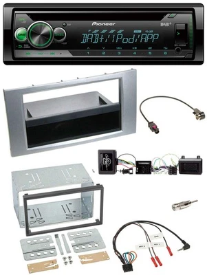 Pioneer USB MP3 DAB Lenkrad CD Autoradio für Ford Kuga 2008-2012 silber - Bild 1 von 4