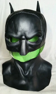 The Batman Cowl Mask Cosplay Bruce Wayne Superhero Latex Rubber Face Costume - Picture 1 of 24