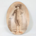 Original Vintage Large Oval Portrait Of Us Soldier In Uniform - East Brady, Pa