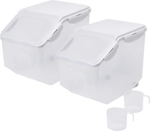 10 Liter / 20 Lbs Rice Storage Container with Measuring Cup, BPA Free, for Rice - Picture 1 of 12