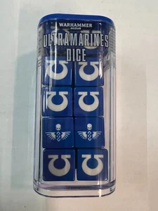ULTRAMARINES Space Marines blu DICE 40K Warhammer Games Workshop 40.000 NUOVO - Foto 1 di 7