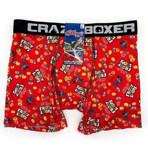 Froot Loops Crazy Boxer Briefs Mens Large Underwear Red Colorful Gift - Picture 1 of 7