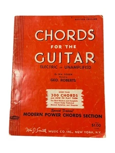 Chords for the Guitar Modern Power Chords Music, 1955 vintage book - Picture 1 of 6