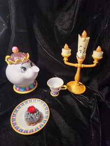 Disney La Bella e la Bestia ''Sii il nostro ospite'' Set Lumiere Canto Mrs Potts Chip - Foto 1 di 10