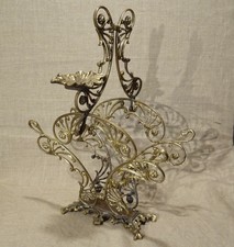 Porte revues magazines journaux  vintage   en bronze   