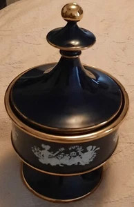 Vintage IL Verrocchio glasierte Keramik Florenz Italien dekoratives kobaltblaues Glas - Bild 1 von 10
