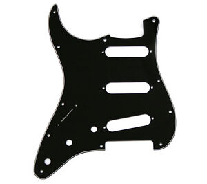 Lefty Black 11-otworowy Pickguard Standardowy błotnik Stratocaster/Strat® PG-0552-L33