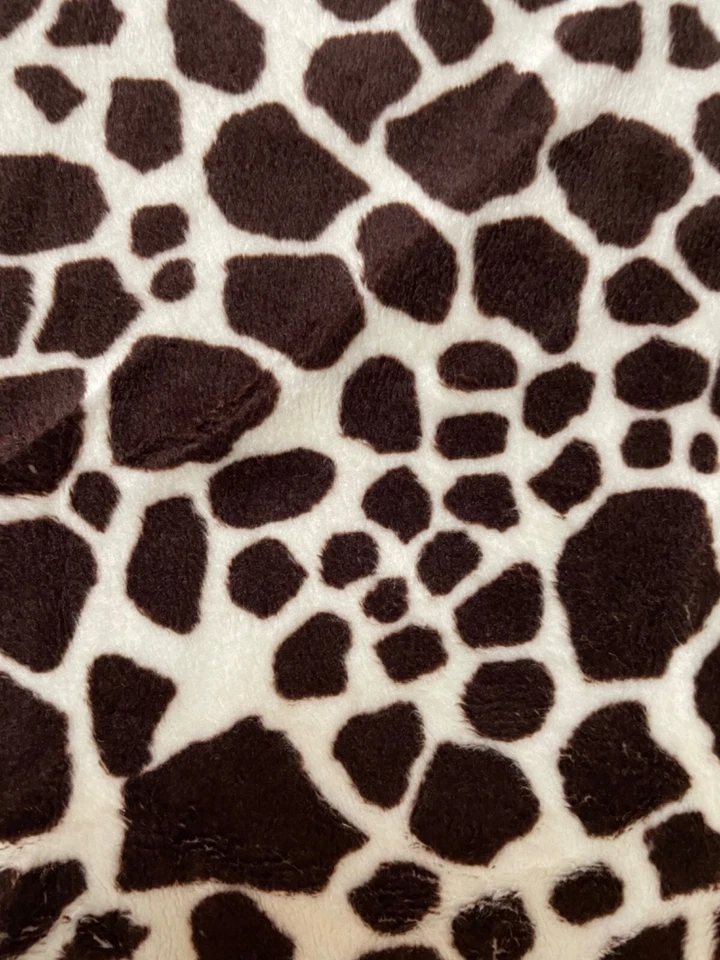 Fabric Lot 3 Yds 11 Ins 56 W Animal Print Jaguar Minky Plush Fleece - Image 1 of 4